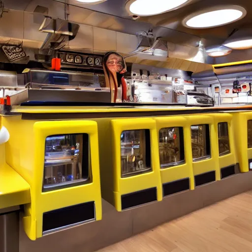 Image similar to Futuristic wafflehouse