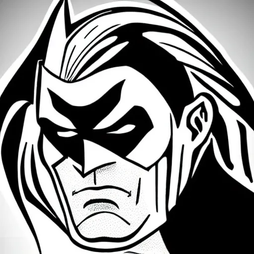Image similar to Batman profile picture comic style