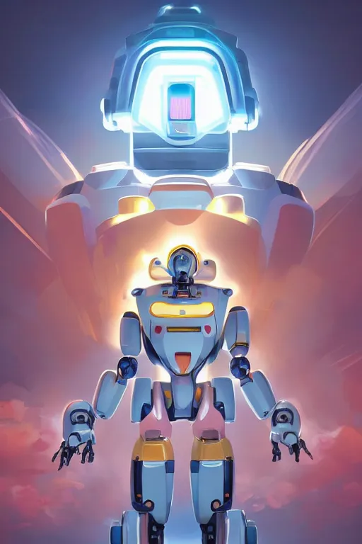 Image similar to metabots medabots medarotto medarot robot minimalist comics, behance hd by jesper ejsing, by rhads, makoto shinkai and lois van baarle, ilya kuvshinov, rossdraws global illumination ray tracing hdr radiating a glowing aura