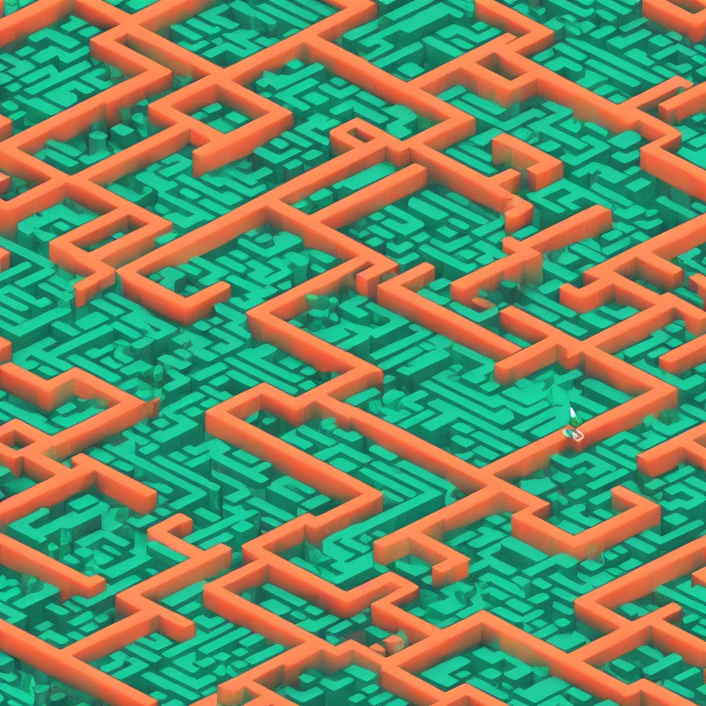 Image similar to wimmelbilder maze made of 80's arcade jungle waterfall level, isometric, white path, octane render, particle effects, unreal engine, very sharp, high contrast