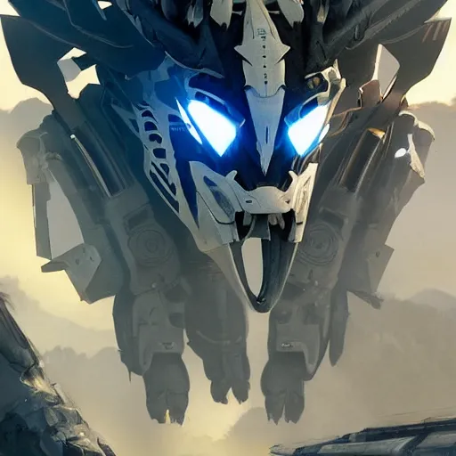 Image similar to Liger Zero, Zoids, Greg rutkowski, Trending artstation, cinematográfica, digital Art