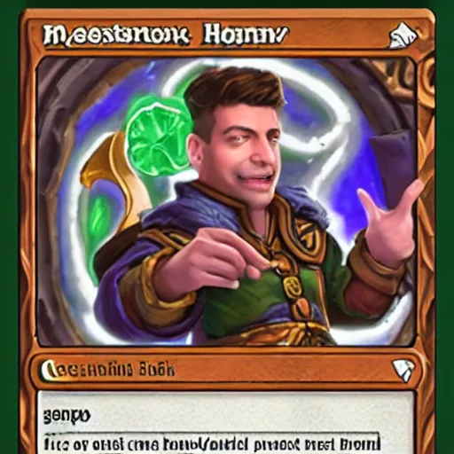 Image similar to Zelenski on Hearthstone card