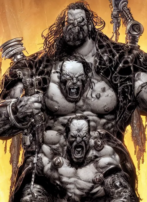 Prompt: first issue of lobo comic book cover art by ariel olivetti, au naturel, hyper detailed, digital art, trending in artstation, cinematic lighting, studio quality, smooth render, unreal engine 5 rendered, octane rendered, art style by klimt and nixeu and ian sprigger and wlop and krenz cushart