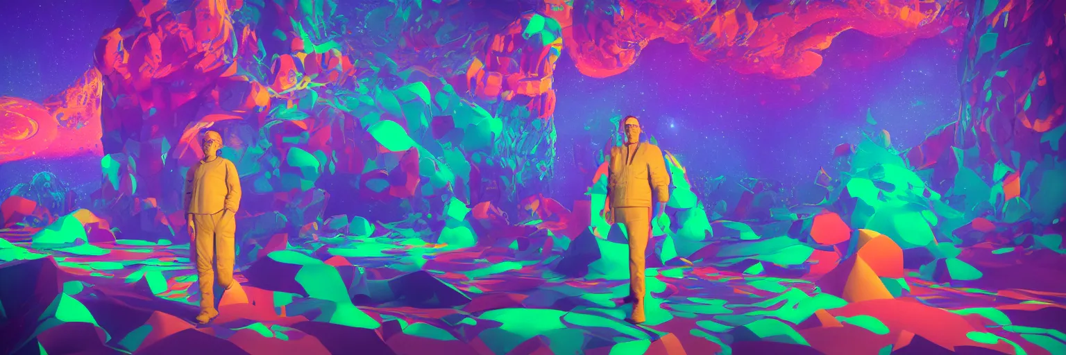 Prompt: A hasselblad studio photo of Fin The human character in render of multiverse surface with fauvism liquid pattern, unreal engine, octane render, blender3d, digital art by Beeple intrecate light, 8k resolution