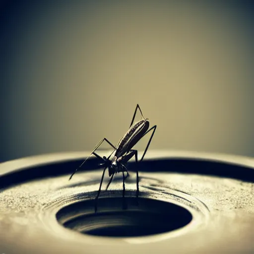 Prompt: mosquito on an ashtray, highly detailed, smooth, sharp focus, illustration, vfx