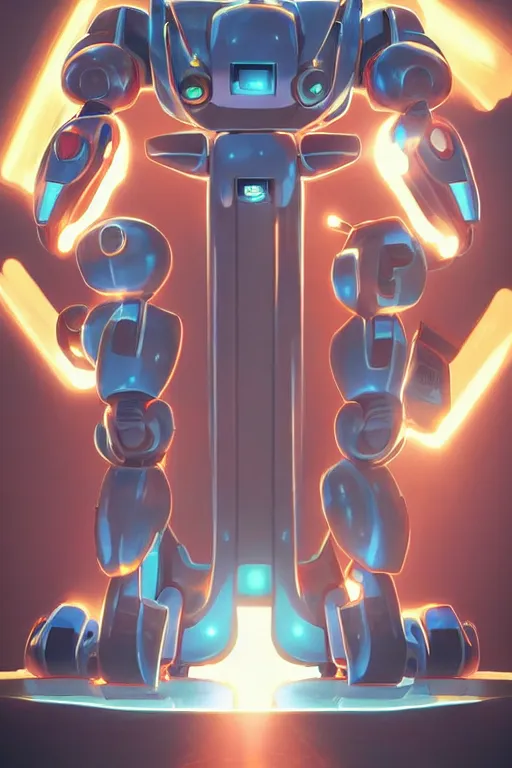 Image similar to metabots medabots medarotto medarot robot minimalist comics, behance hd by jesper ejsing, by rhads, makoto shinkai and lois van baarle, ilya kuvshinov, rossdraws global illumination ray tracing hdr radiating a glowing aura