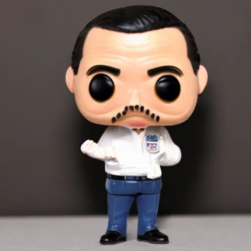 Image similar to A funko pop of president Pedro Sánchez