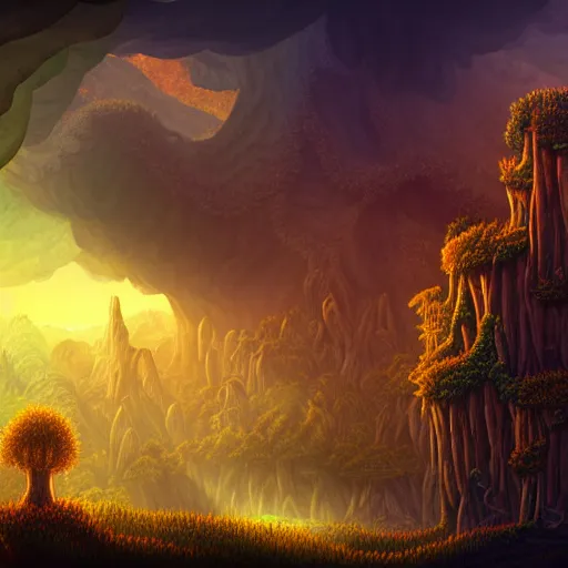 Image similar to portrait of Terraria World, Dramatic Scenes, Terraria game, atmospheric lighting, painted, intricate, golden hour, ultra detailed by Leesha Hannigan, Ross Tran, Thierry Doizon, Kai Carpenter,Ignacio Fernández Ríos