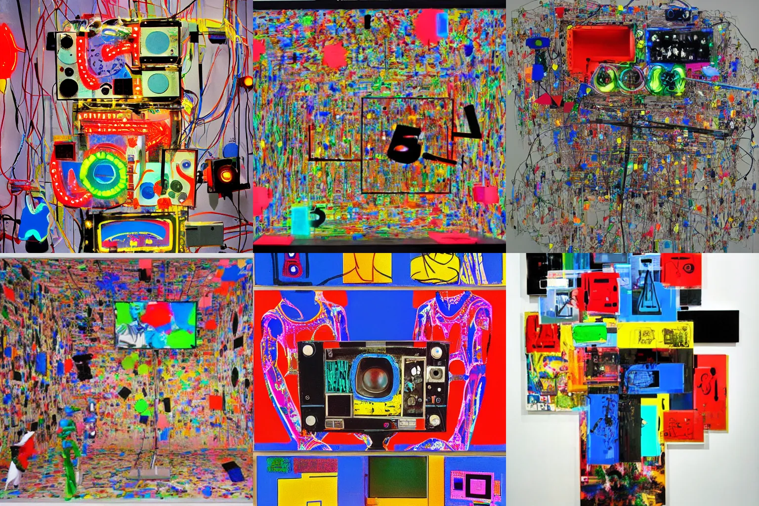 Prompt: art by Nam June Paik