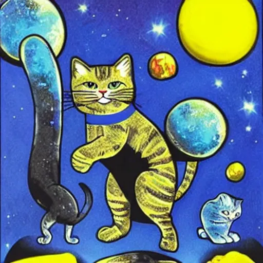 Image similar to ultra cats in space