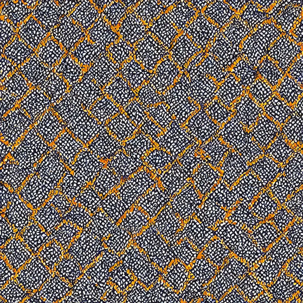 Image similar to repeating Nigerian Dahomey cloth pattern, illustration in The Grammar of Ornament by Owen Jones