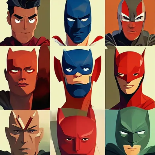 Image similar to face icon stylized minimalist justice league, loftis, cory behance hd by jesper ejsing, by rhads, makoto shinkai and lois van baarle, ilya kuvshinov, rossdraws global illumination