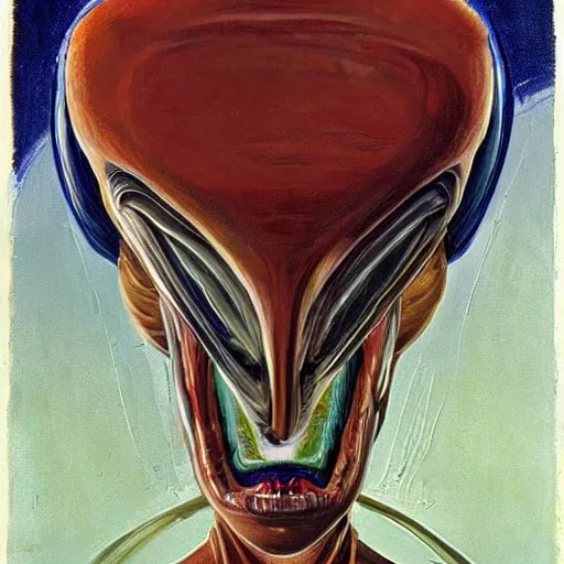 Image similar to alien by wayne thiebaud