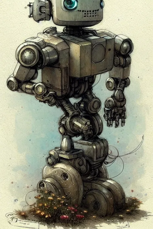 Image similar to (((((robot book art . muted colors.))))) by Jean-Baptiste Monge !!!!!!!!!!!!!!!!!!!!!!!!!!!