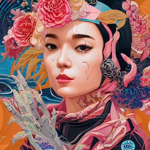 Image similar to Tristan Eaton, victo ngai, artgerm, Perfect princess