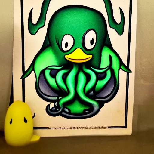 Image similar to duck Cthulhu