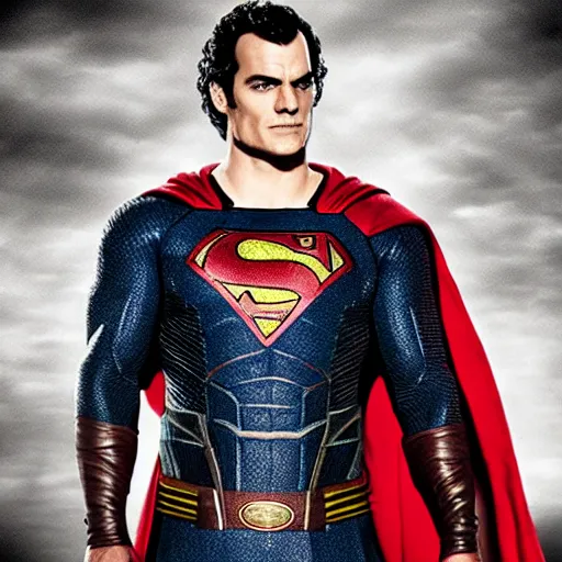 Image similar to portrait of henry cavil dressed as homelander,