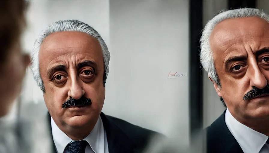 Prompt: hyper-realistic and anamorphic 2010s movie still of Giovanni Falcone, by Paolo Sorrentino, Leica SL2 30mm, beautiful color, high quality, high textured, eyes reflection, detailed eyes