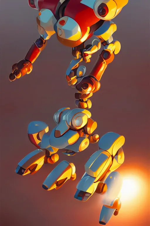 Image similar to metabots medabots medarotto medarot robot minimalist comics, behance hd by jesper ejsing, by rhads, makoto shinkai and lois van baarle, ilya kuvshinov, rossdraws global illumination ray tracing hdr radiating a glowing aura