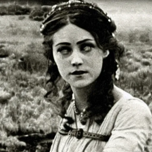 Image similar to scene from a 2 0 1 0 film set in 1 9 1 0 showing a woman