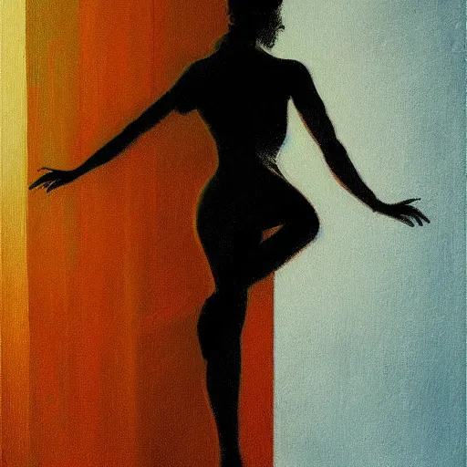 Image similar to A beautiful pole dancing fairie, symmetrical features, cinematic lighting, soft bokeh, fantasy, modern, colourful, highly detailed, digital painting, artstation, deviantart, concept art, sharp focus, illustration, by Edward Hopper and Rene Magritte