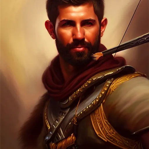 Image similar to a _ fantasy _ style _ portrait _ painting _ of _ archer _ oil _ painting _ unreal _ 5 _ daz. _ rpg _ portrait _ extremely _ detailed _ artgerm _ greg _ rutkowski _ greg