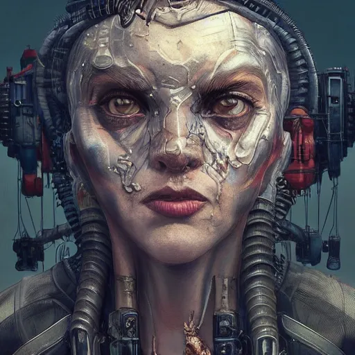 Prompt: character portrait of a retro gargoyle, dystopian cyberpunk steampunk soviet mood, intricate, wild, highly detailed, digital painting, artstation, upper body, concept art, smooth, sharp focus, illustration, art by artgerm and greg rutkowski and alphonse mucha