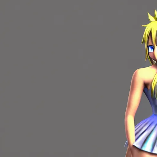 Prompt: photorealistic lucy fairy tail 3d model