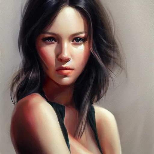 Image similar to portrait by Stanley Artgerm