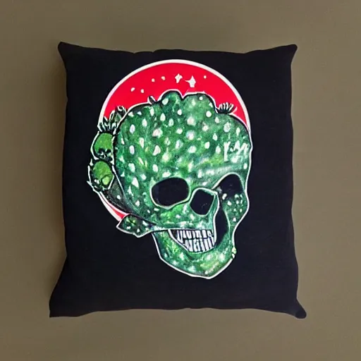 Image similar to astronaut skull cactus