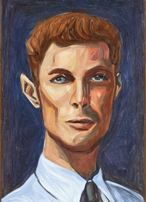 Image similar to portrait of a handsome human like male alien