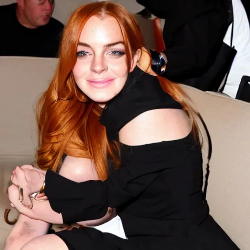 Prompt: Lindsay Lohan tied to a chair and tickled by Emma Watson