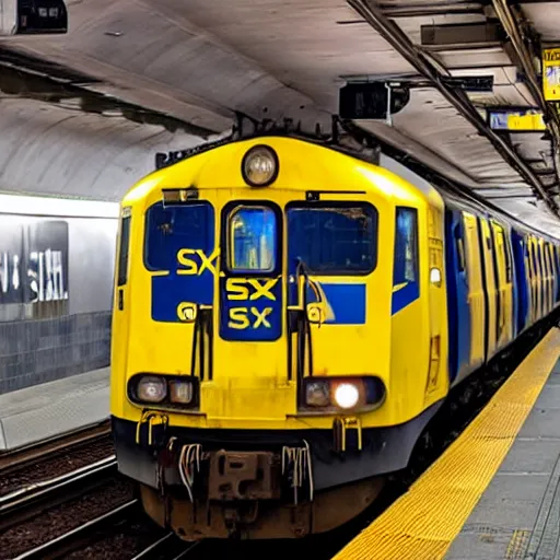 Image similar to csx locomotive in new york city subway