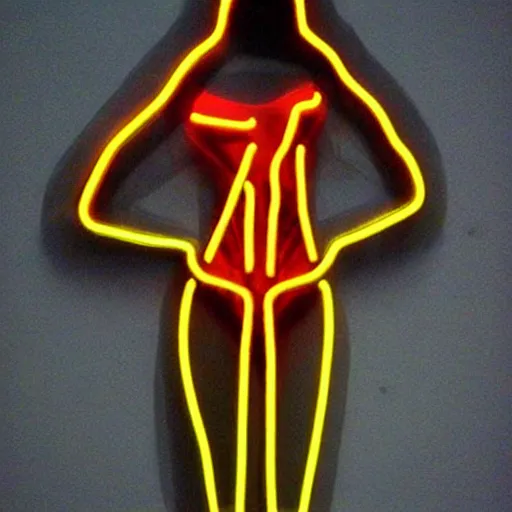 Prompt: 3 d neon art of a womens body, extremely detailed