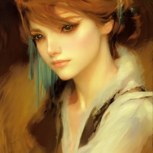 Prompt: detailed portrait of beautiful anime girl, painting by gaston bussiere, craig mullins, j. c. leyendecker