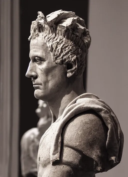 Image similar to a full portrait photo of julius caesar, f / 2 2, 3 5 mm, 2 7 0 0 k, lighting, perfect faces, award winning photography.