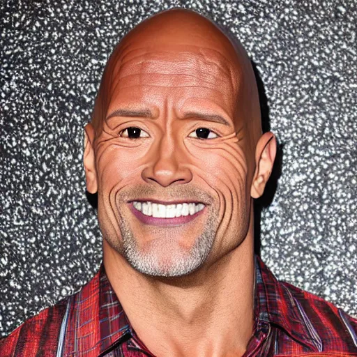 Image similar to Dwayne The Pebble Johnson, red carpet, studio lighting