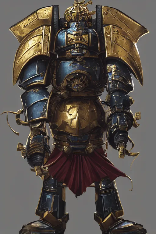 Image similar to armor portrait heros warhammer 4 0 k horus heresy fanart - the primarchs emperor by johannes helgeson animated with vfx concept artist & illustrator global illumination ray tracing hdr fanart arstation zbrush central hardmesh 8 k octane renderer comics stylized