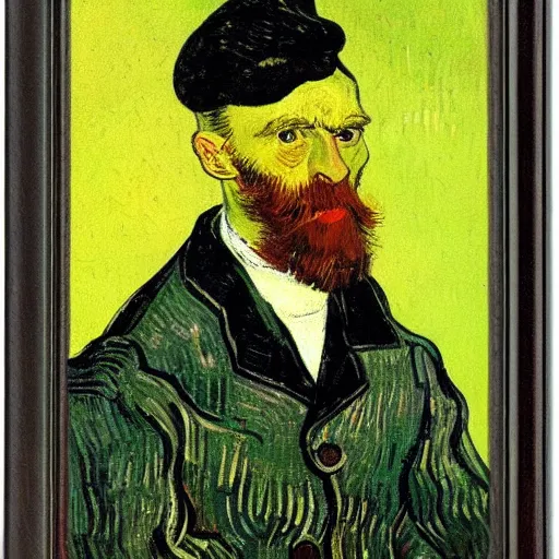 Image similar to portrait of pere tanguy by vincent van gogh