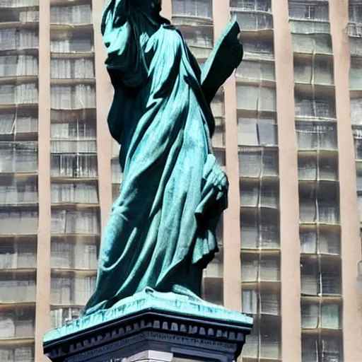 Prompt: picture of the liberty statue, ultra-realistic graphics