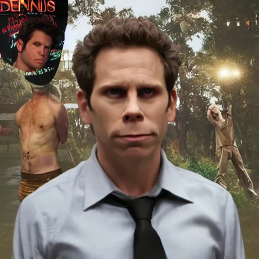 Image similar to dennis reynolds the golden god