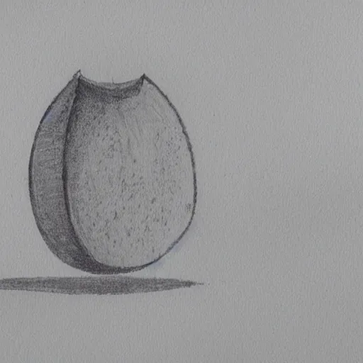 Prompt: an architect's technical drawing of a single lemon with construction lines in pencil and light watercolour shading