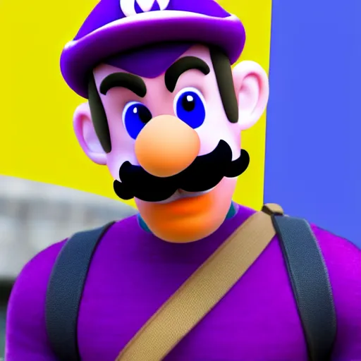 Prompt: ryan reynolds as waluigi, highly detailed, extremely high quality, hd, 4 k, 8 k, canon 3 0 0 mm, professional photographer, 4 0 mp, lifelike, top - rated, award winning, realistic, detailed lighting, detailed shadows, sharp, no blur, edited, corrected, trending