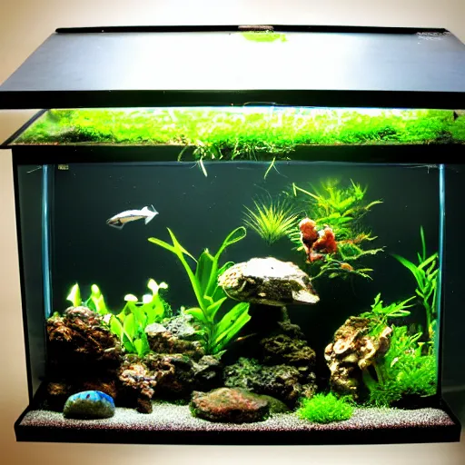 Prompt: a paludarium