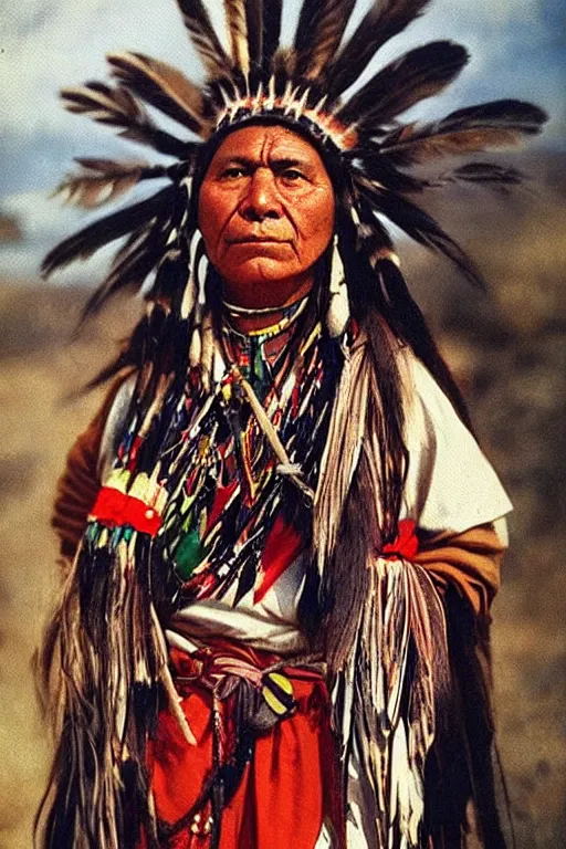 Prompt: “Color Photo of Native American indian woman, portrait, skilled warrior of the Chiricahua Apache, Lozen was the sister of Victorio a prominent Chief, wearing traditional clothing, showing pain and sadness on her face, realistic, detailed, shot like National Geographic”