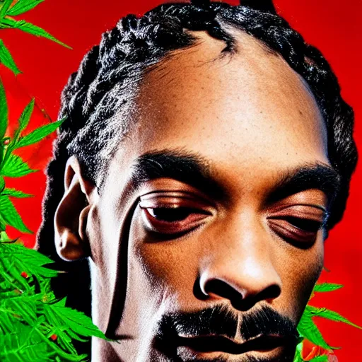 Image similar to snoop dogg his hair is made of weed buds soft portrait photography by jonathan zawada