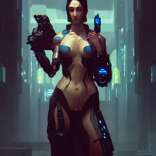 Image similar to a cyberpunk female, symetrical, fantasy, intricate, elegant, rim light, highly detailed, digital painting, artstation, concept art, matte, sharp focus, illustration, art by artgerm and greg rutkowski and william - adolphe bouguereau
