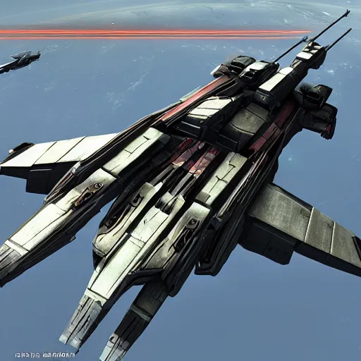 Prompt: Javelin Destroyer From Star citizen