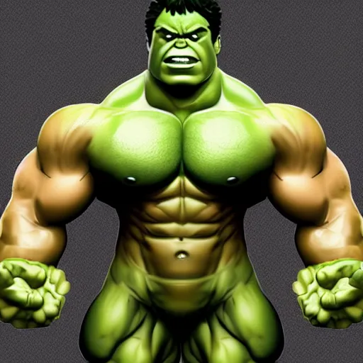Image similar to Bodybuilder Hulk