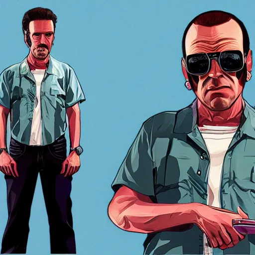 Image similar to robert dinero as a gta5 character, video game art, cover art, grand theft auto